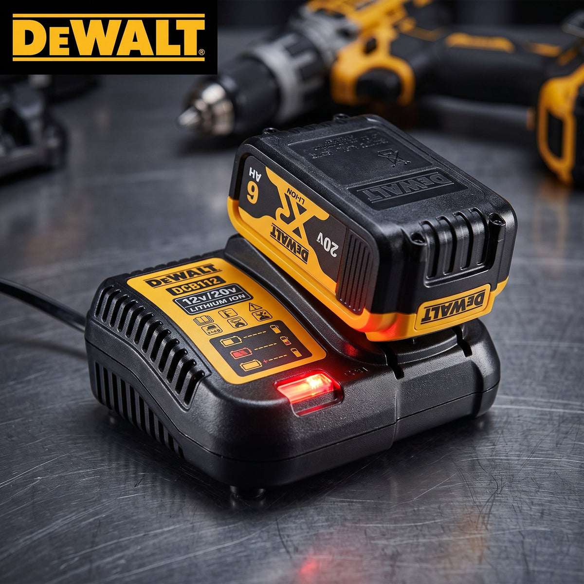 DeWALT DCB112 12V/20V MAX* Lithium-Ion Battery Charger – Fast Charging Station