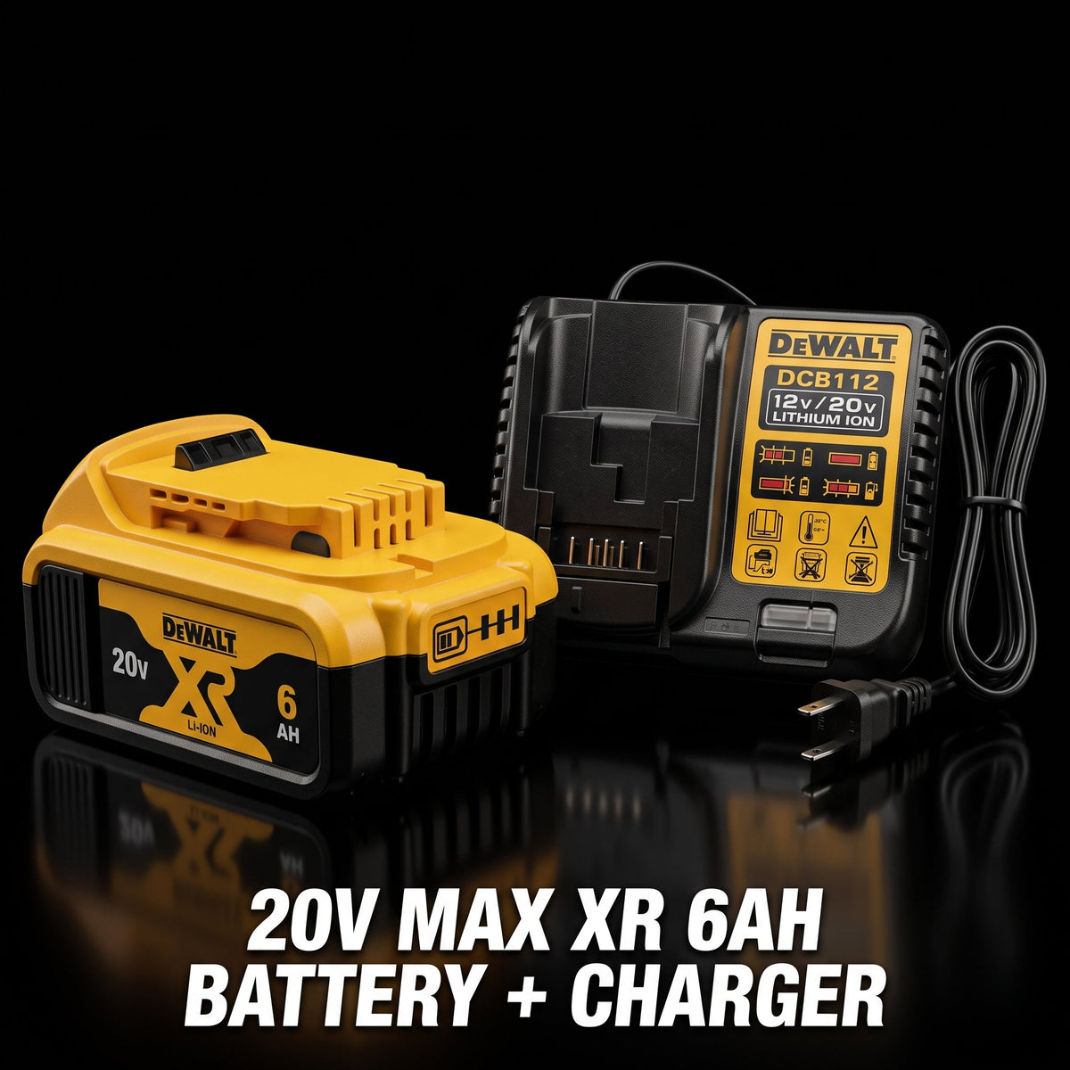 DeWalt 20V MAX 6.0Ah Battery & Fast Charger Kit