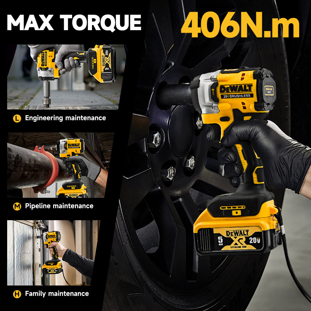 DeWALT DCF921 406Nm Heavy Duty Brushless Electric Impact Wrench